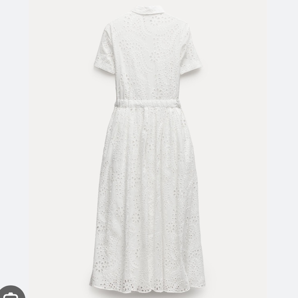 ZARA EMBROIDERED SHIRTDRESS - Picture 4 of 8